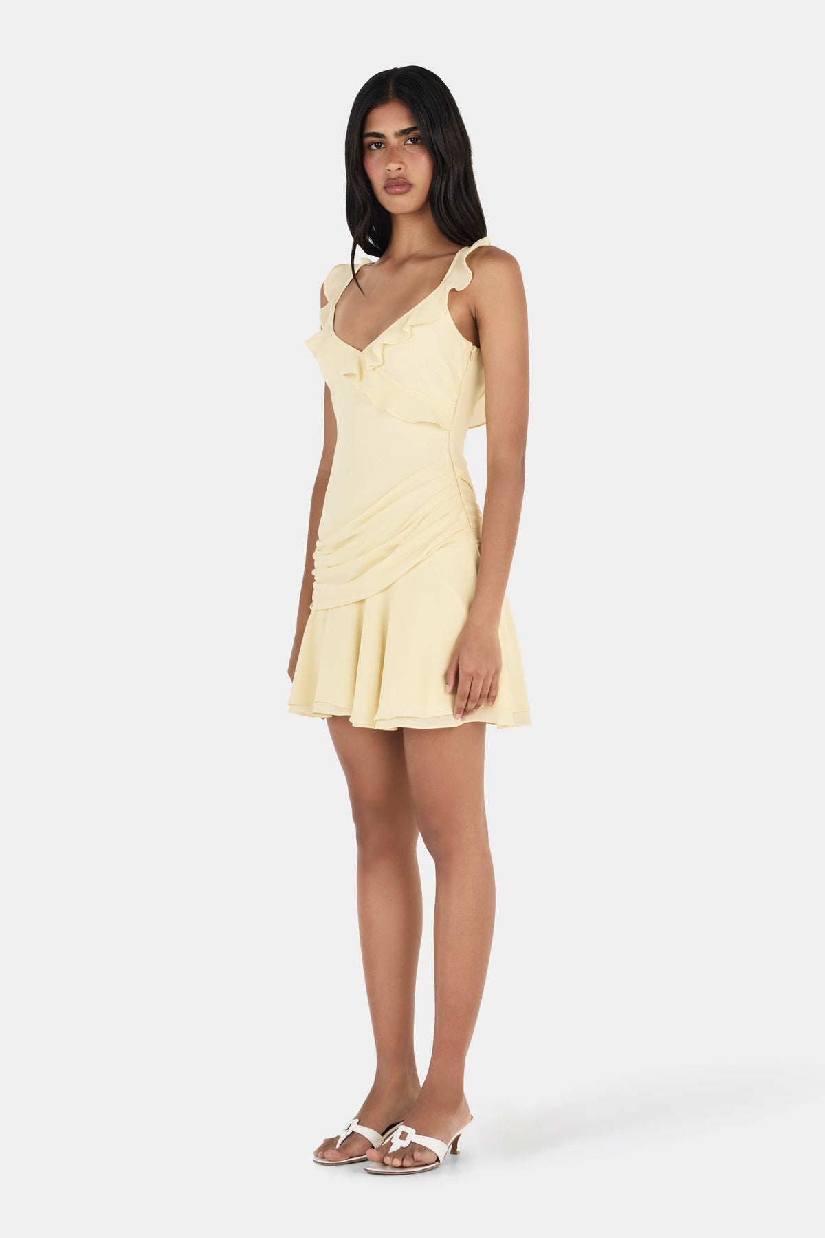 Whitney Mini Dress - Butter Yellow