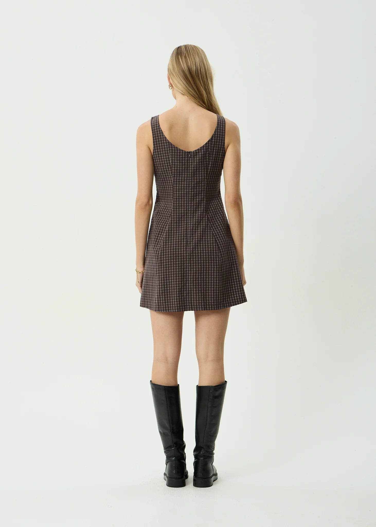 Lux - Mini Dress - Chocolate Check