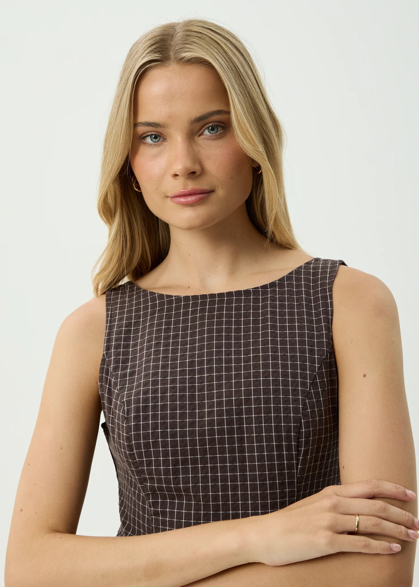 Lux - Mini Dress - Chocolate Check