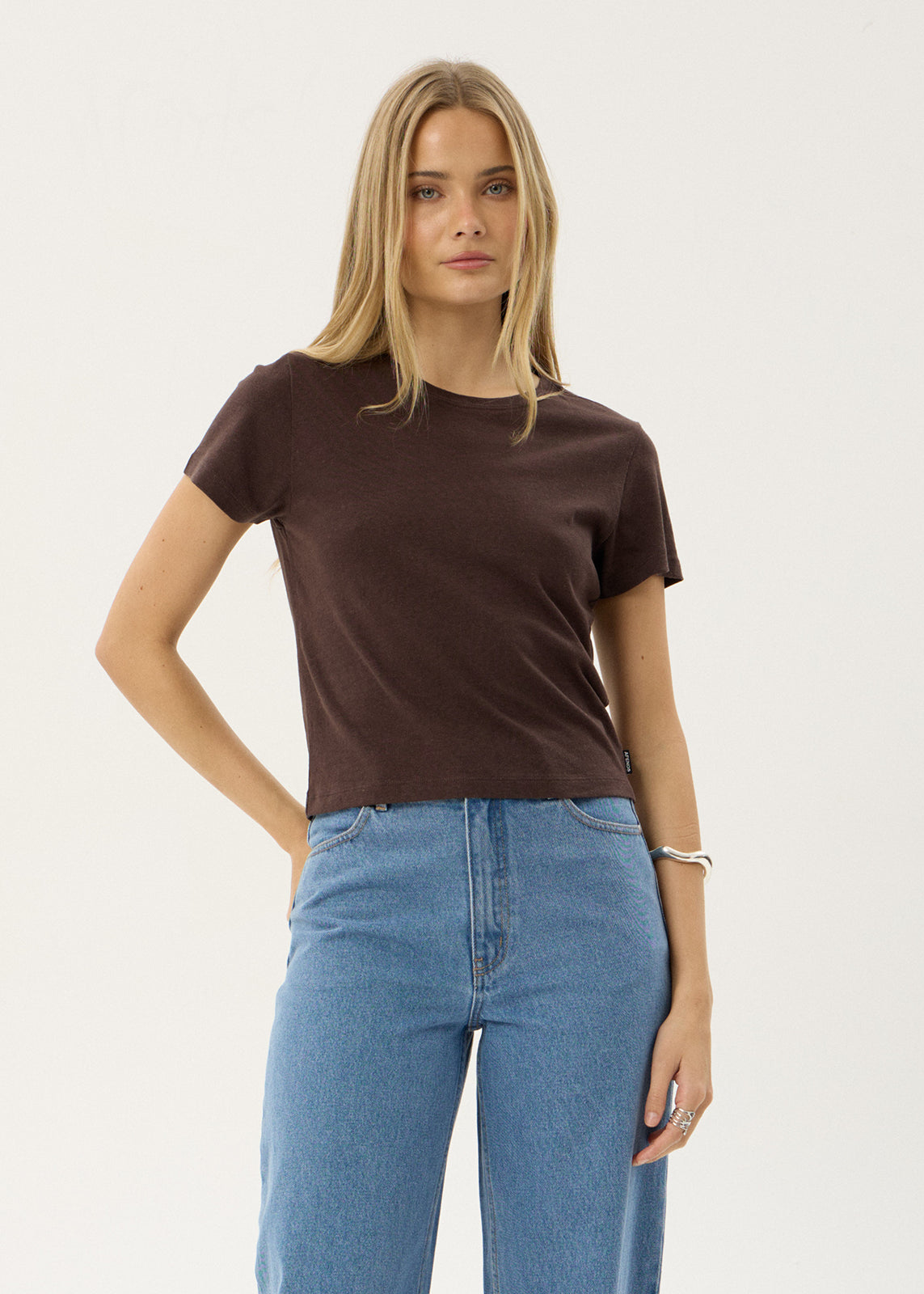 Carmen Baby Tee - Coffee
