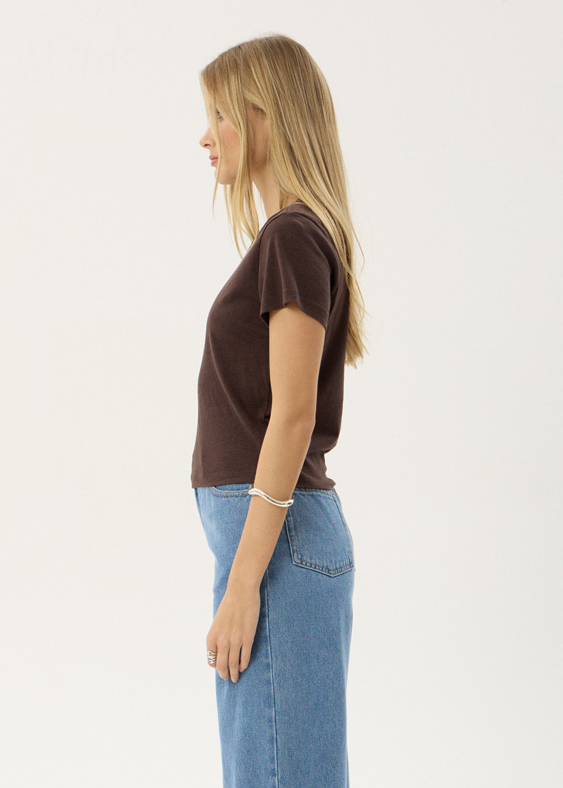 Carmen Baby Tee - Coffee