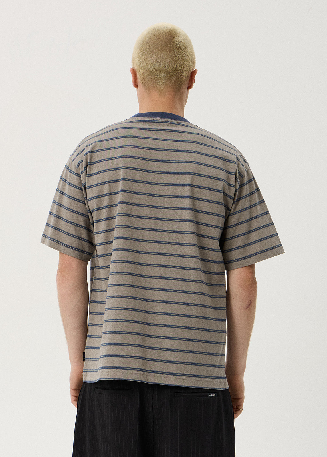 Eureka Boxy Tee - Olive Stripe