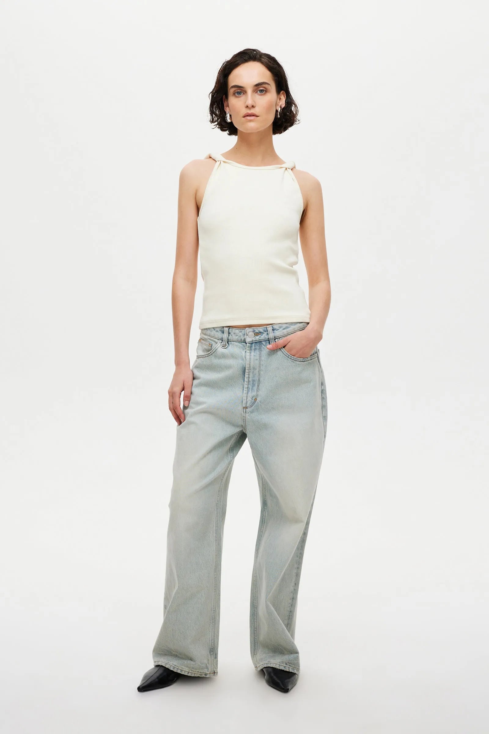 Jonesy Twist Top - Ivory
