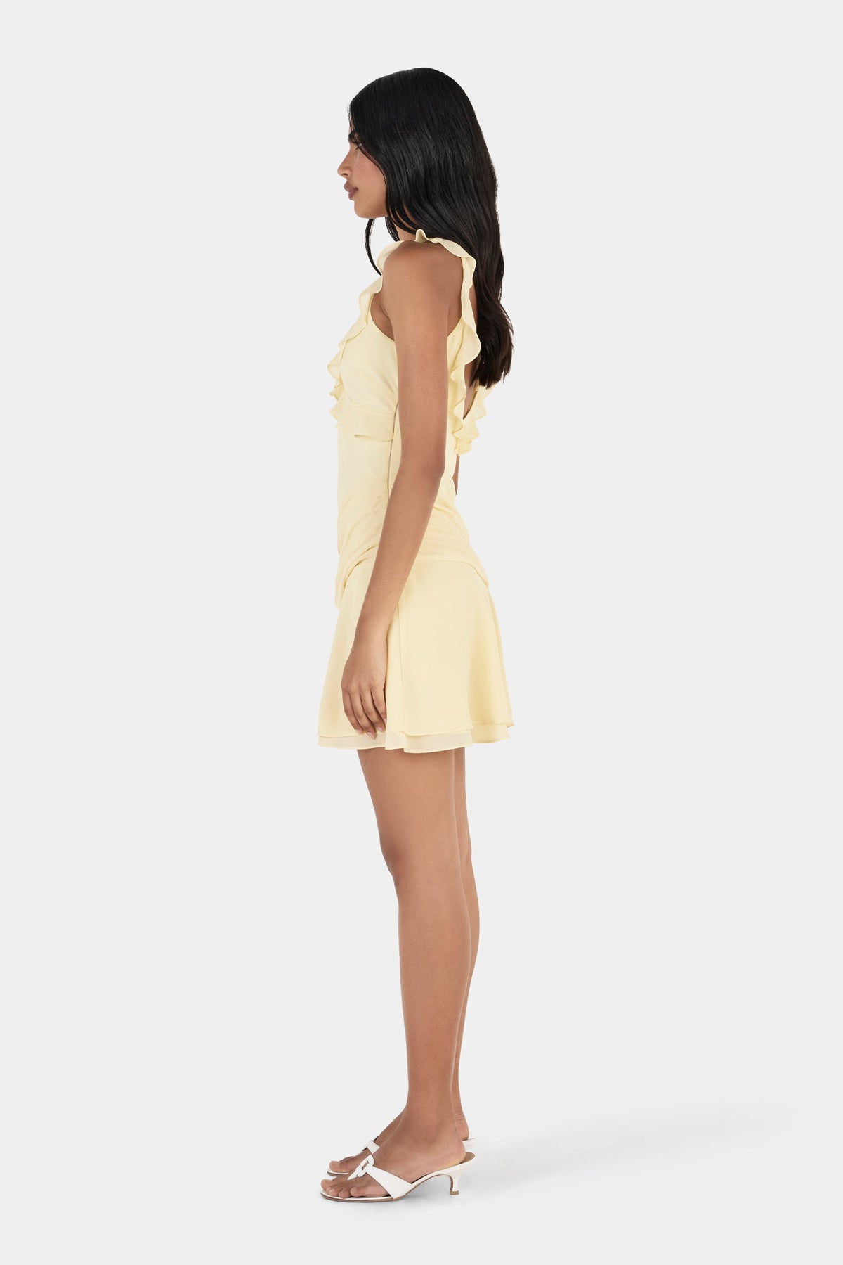 Whitney Mini Dress - Butter Yellow