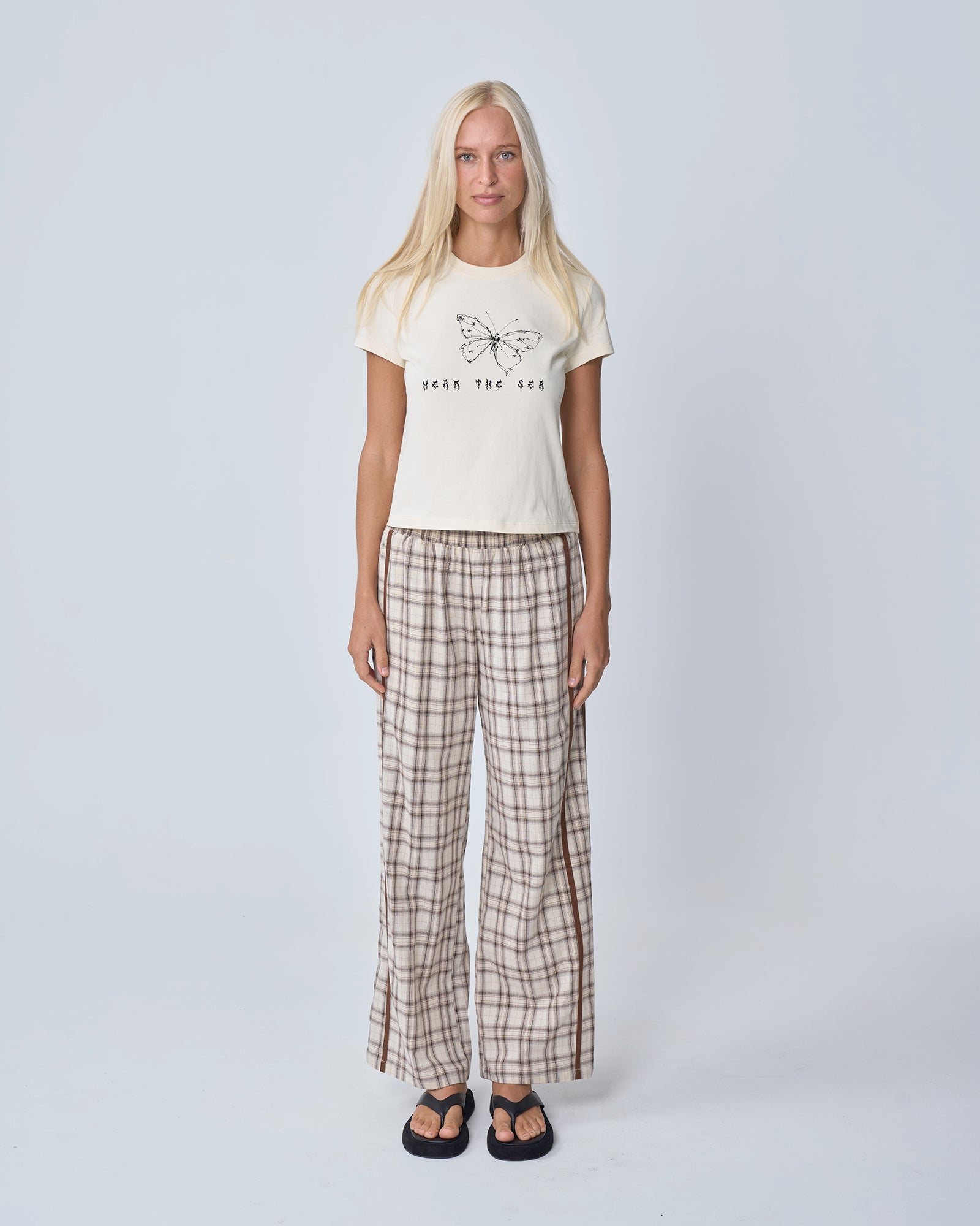 Racer Pant Plaid - Brown