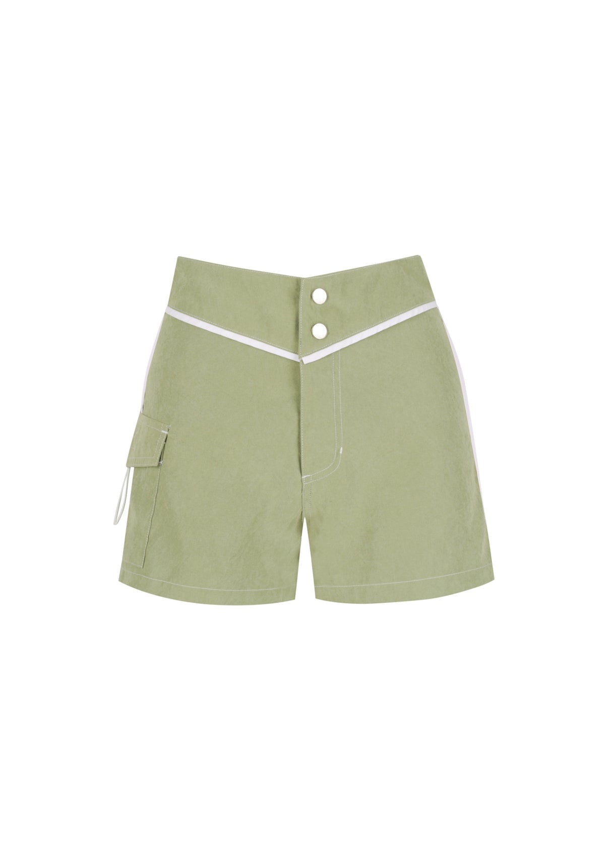 Snap Front Boardshort - Moss
