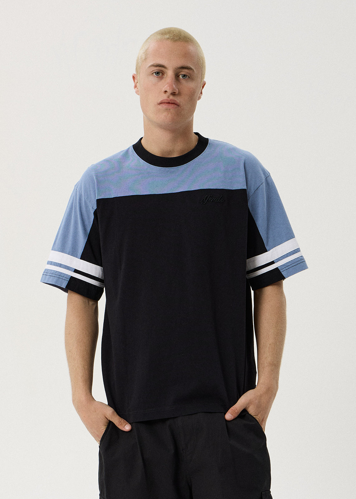 Origin Boxy Vintage Tee - Black / Blue
