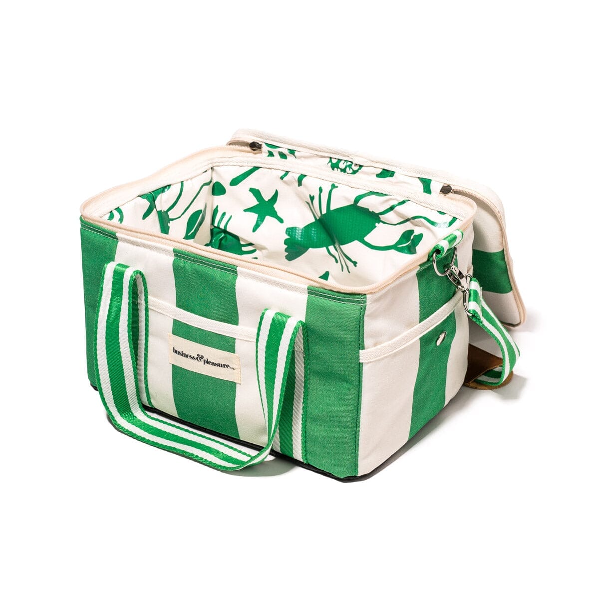 The Premium Cooler Bag - Crew Canyon Green Stripe