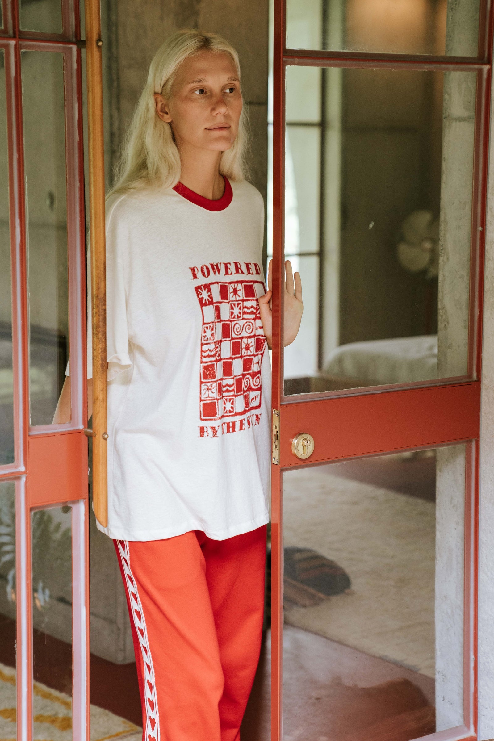 Racer Track Pant - Red