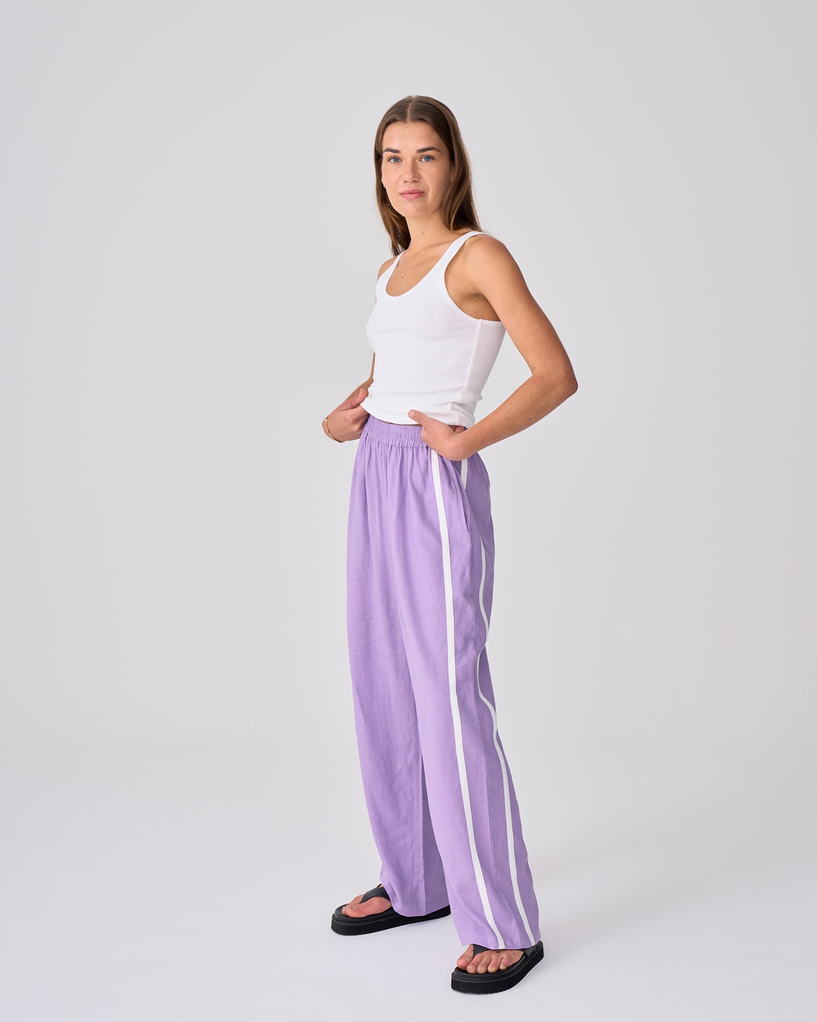 Racer Pant - Lilac
