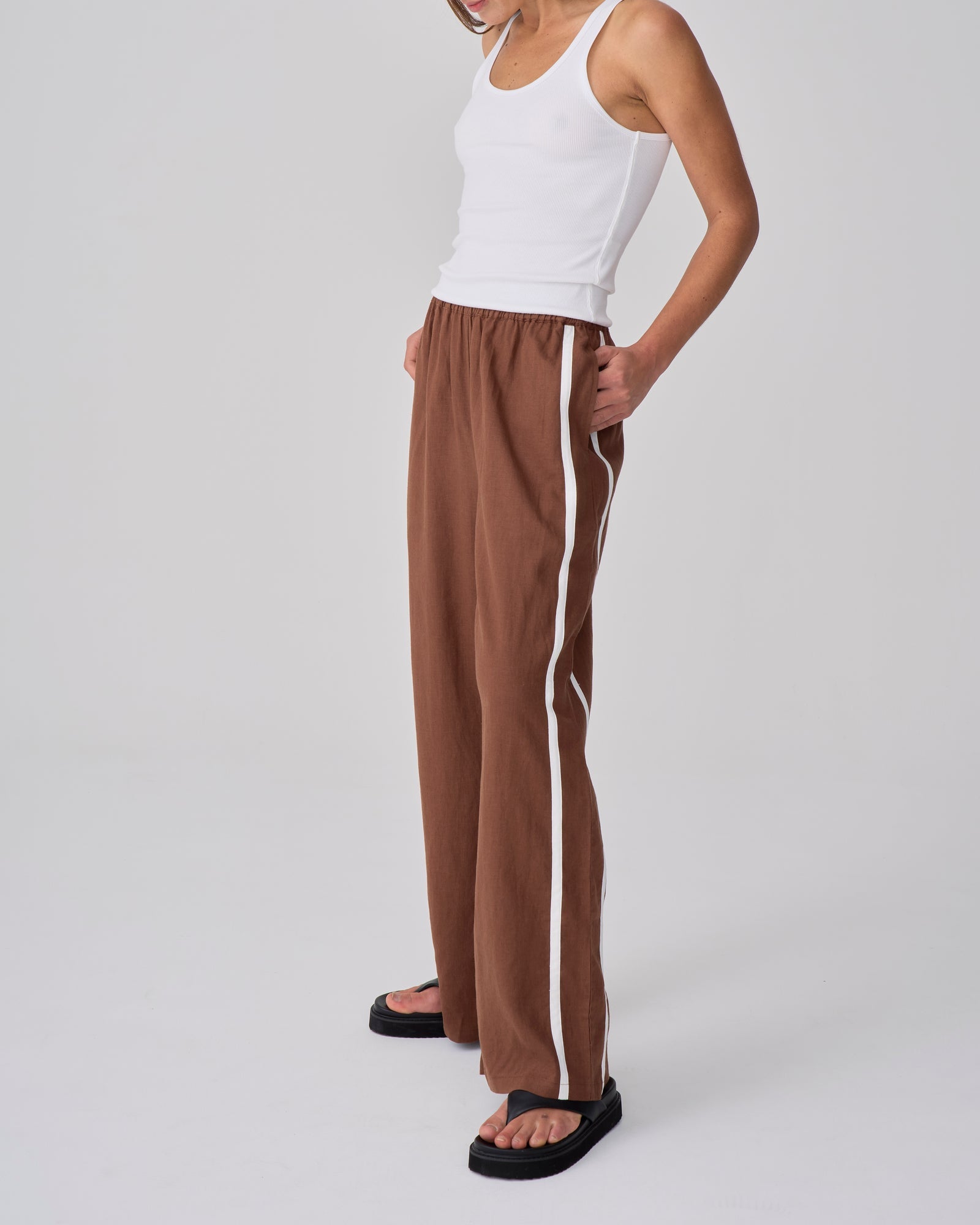 Racer Pant - Chocolate