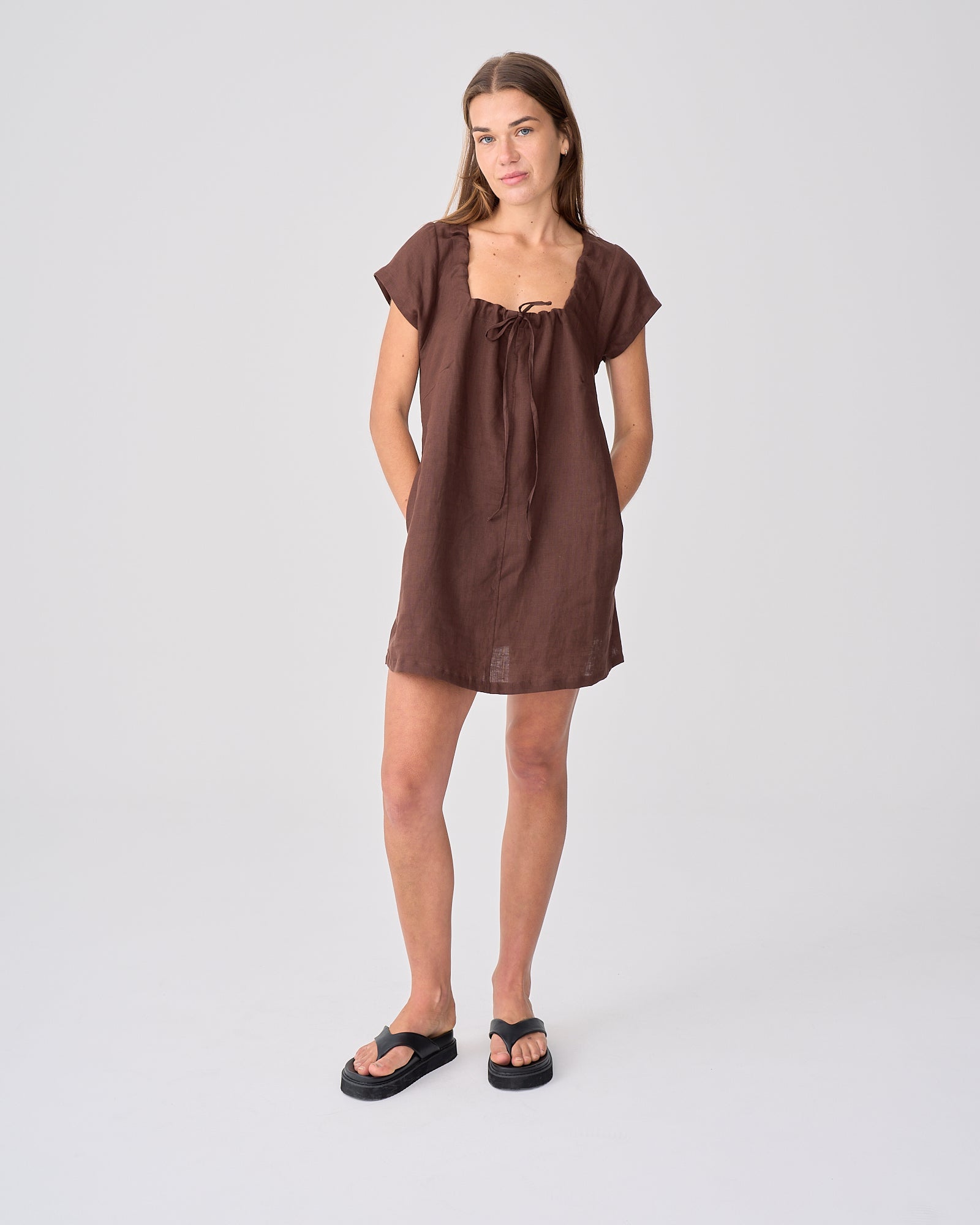 Cove Mini Dress - Cacao