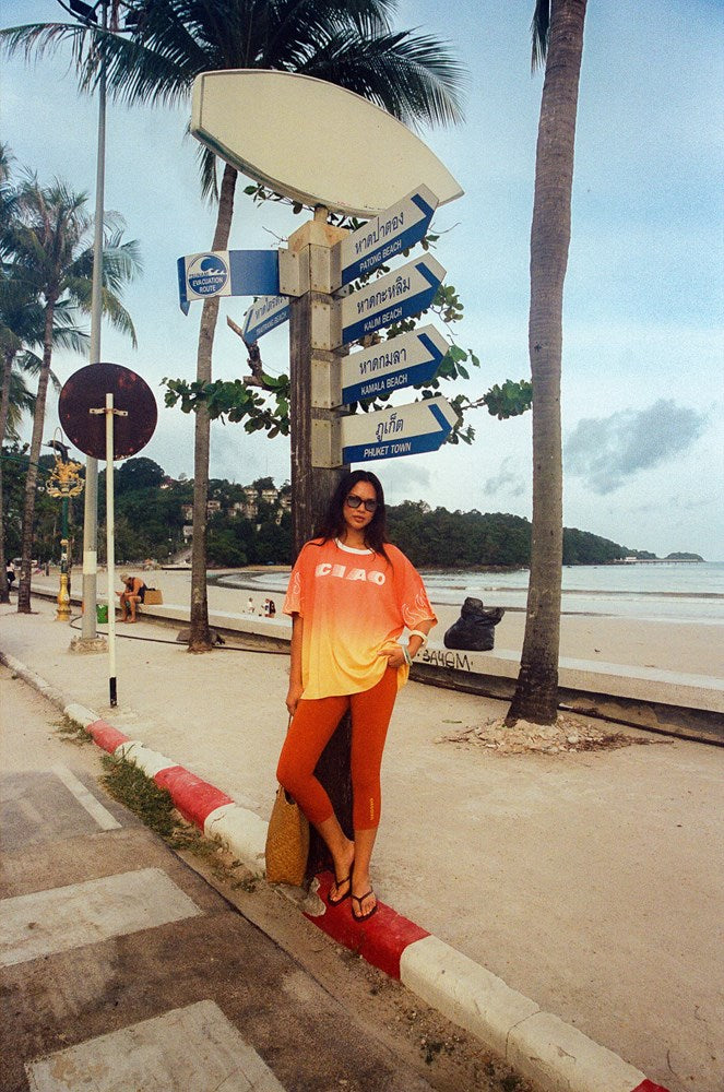 Dip Dye Flame Core Tee