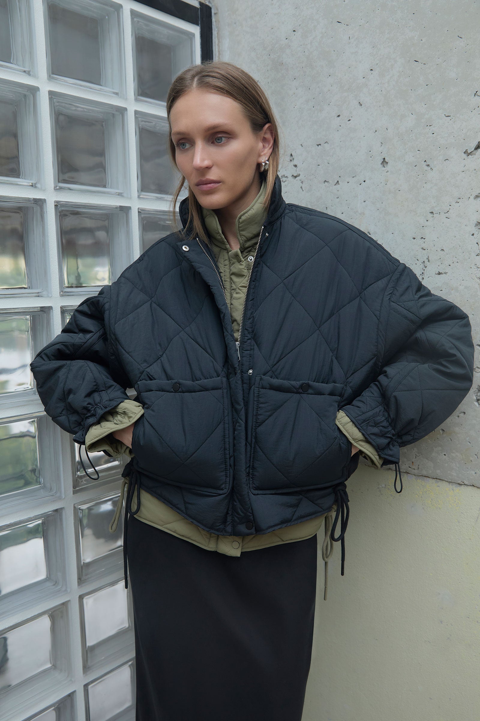Sloane Puffer Jacket - Black
