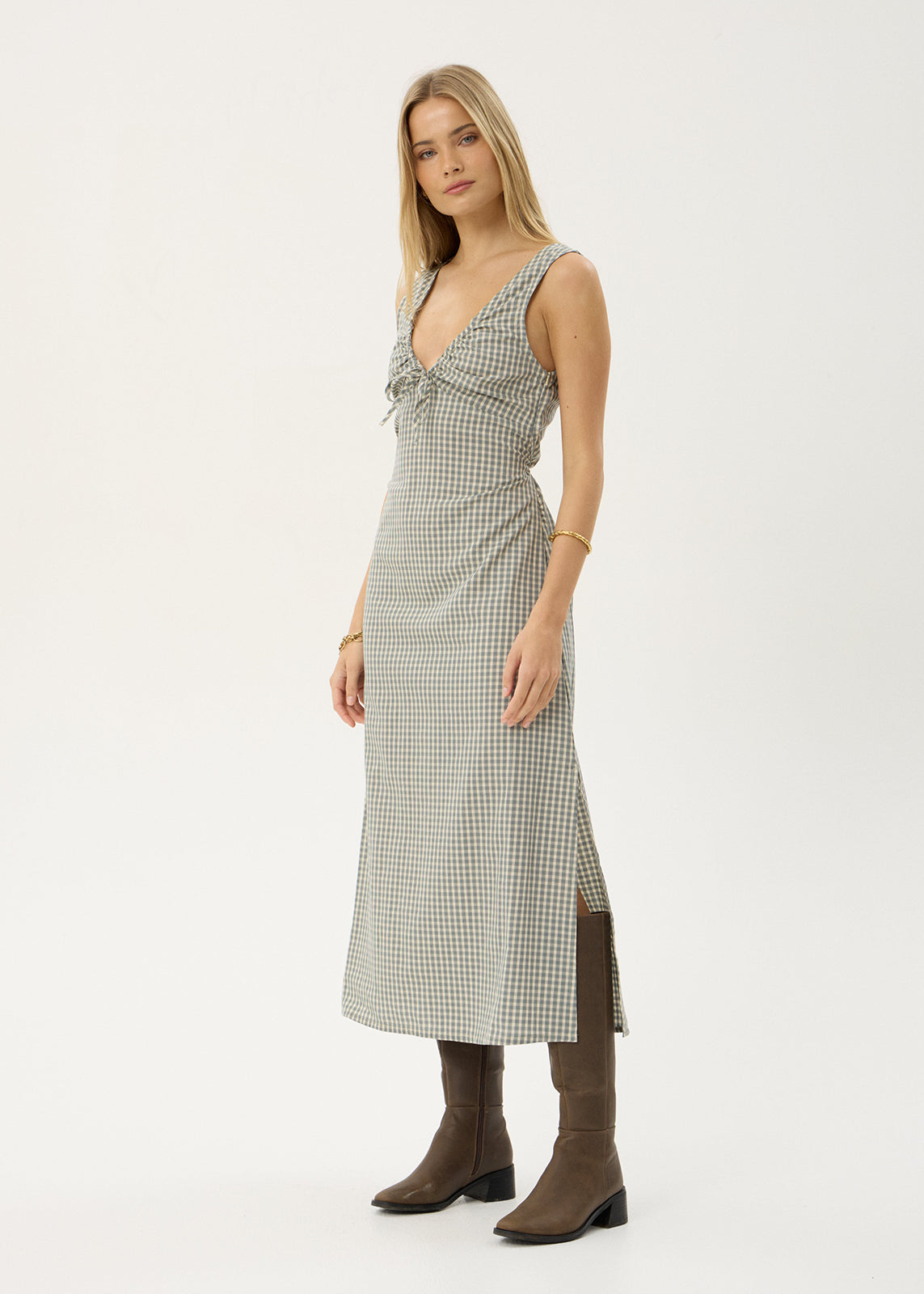 Izzy Maxi Dress - Vice Alpine Check