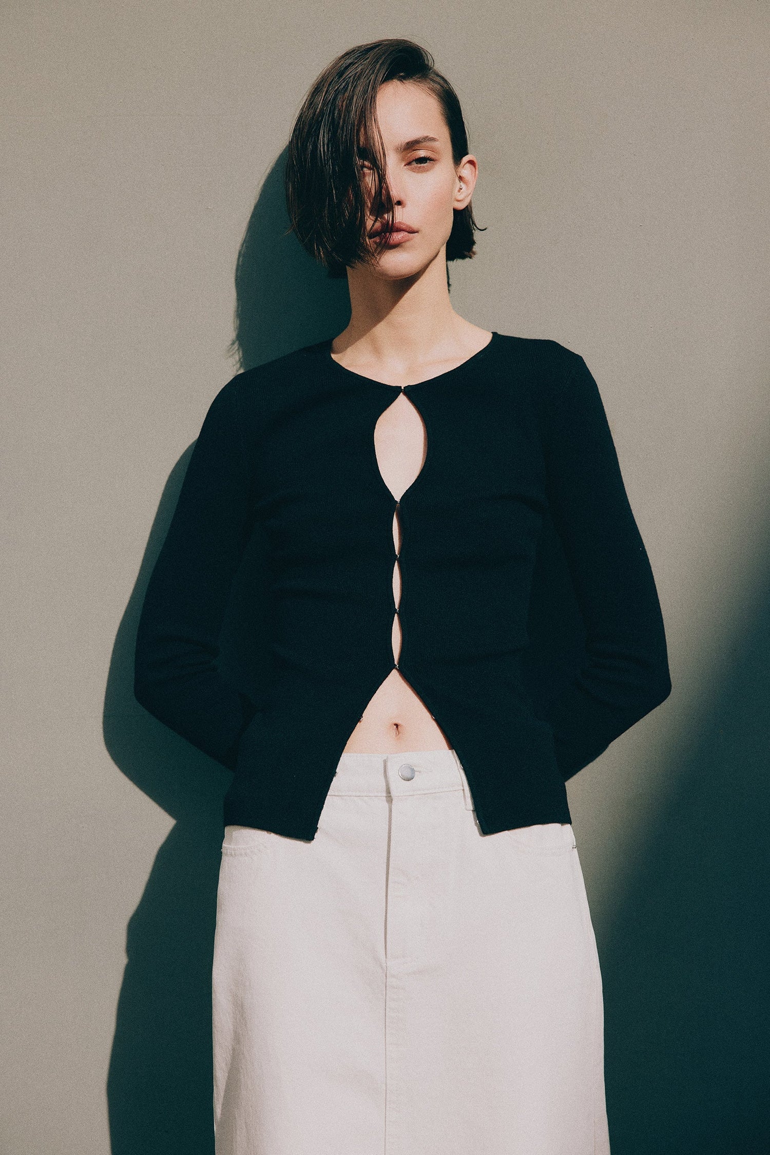 Simone Knit Top - Black