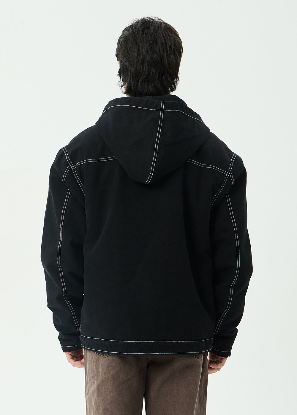 Supply Workwear Hooded Jacket - Stone Black