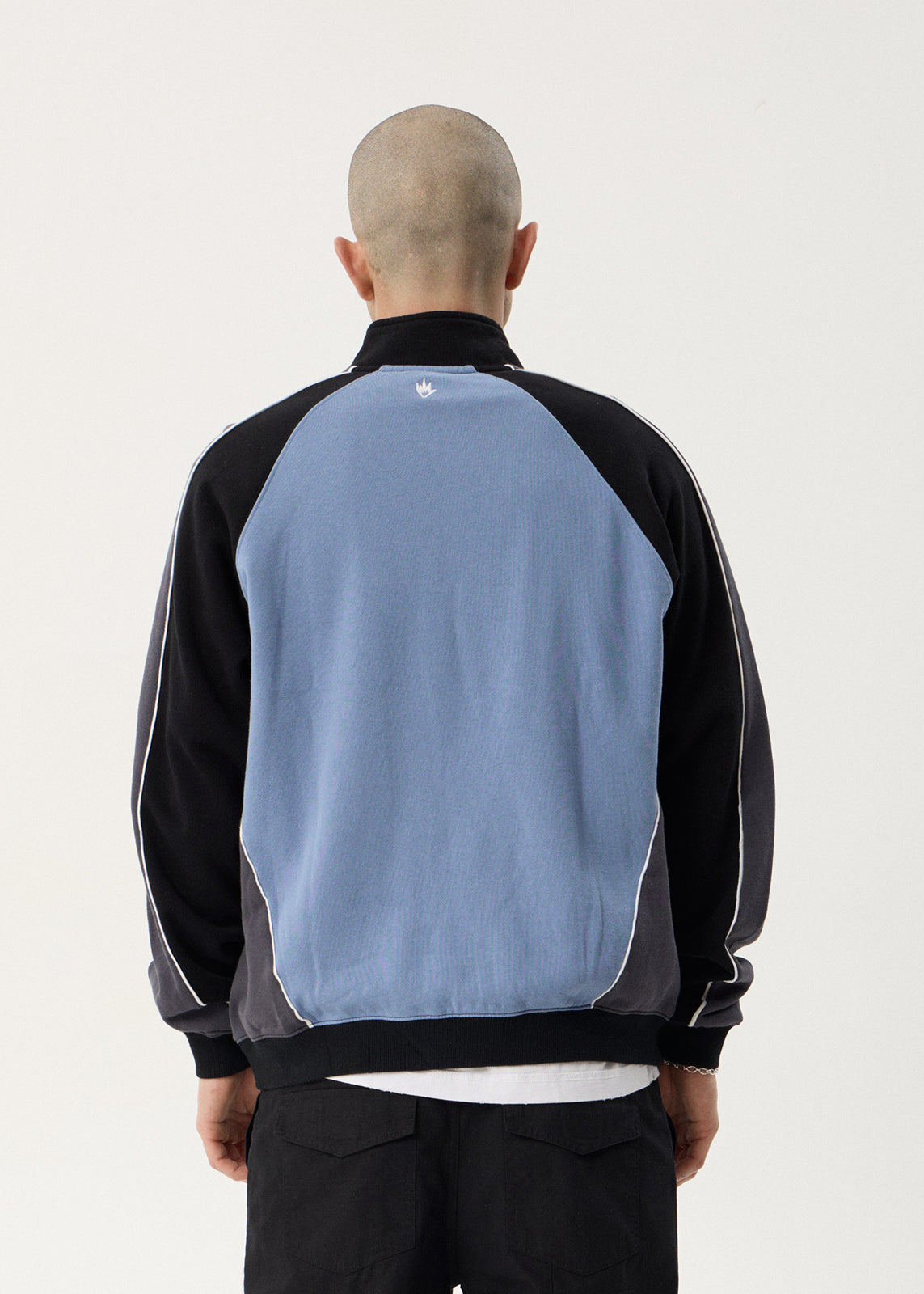 Occupancy Paneled Quarter Zip - Slate Blue