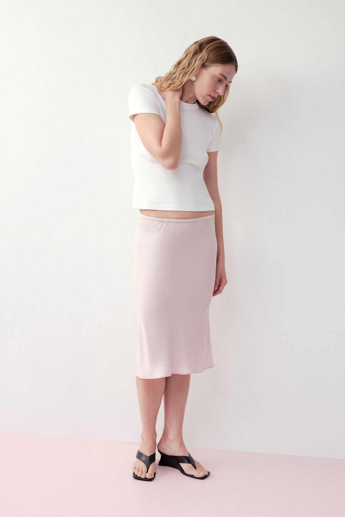 Tilly Tencel Skirt - Blush