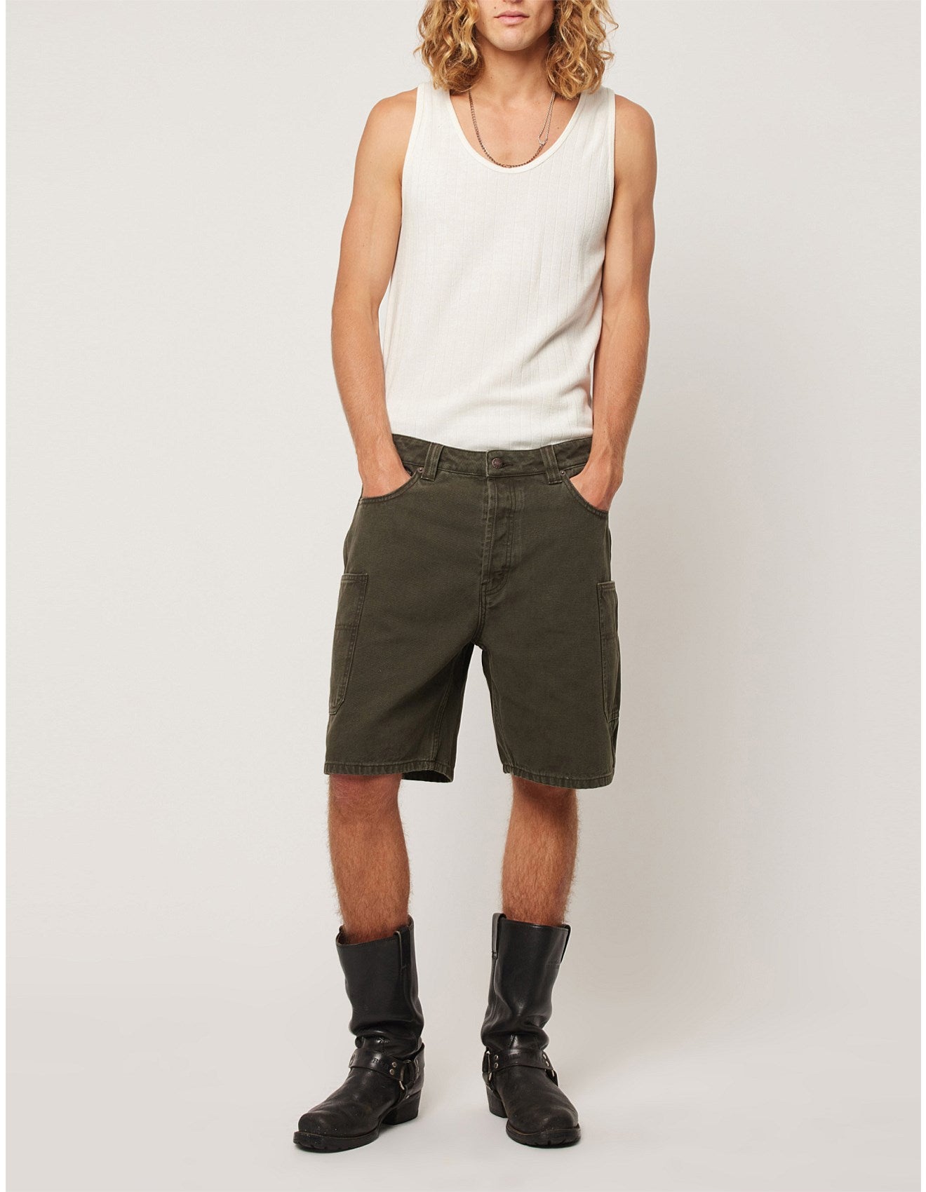 Big Electric Short Canvas - Dark Eucalypt