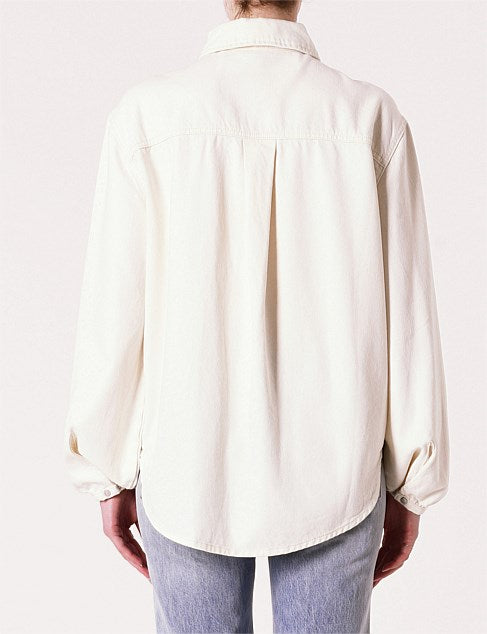 Painters Denim Shirt - White