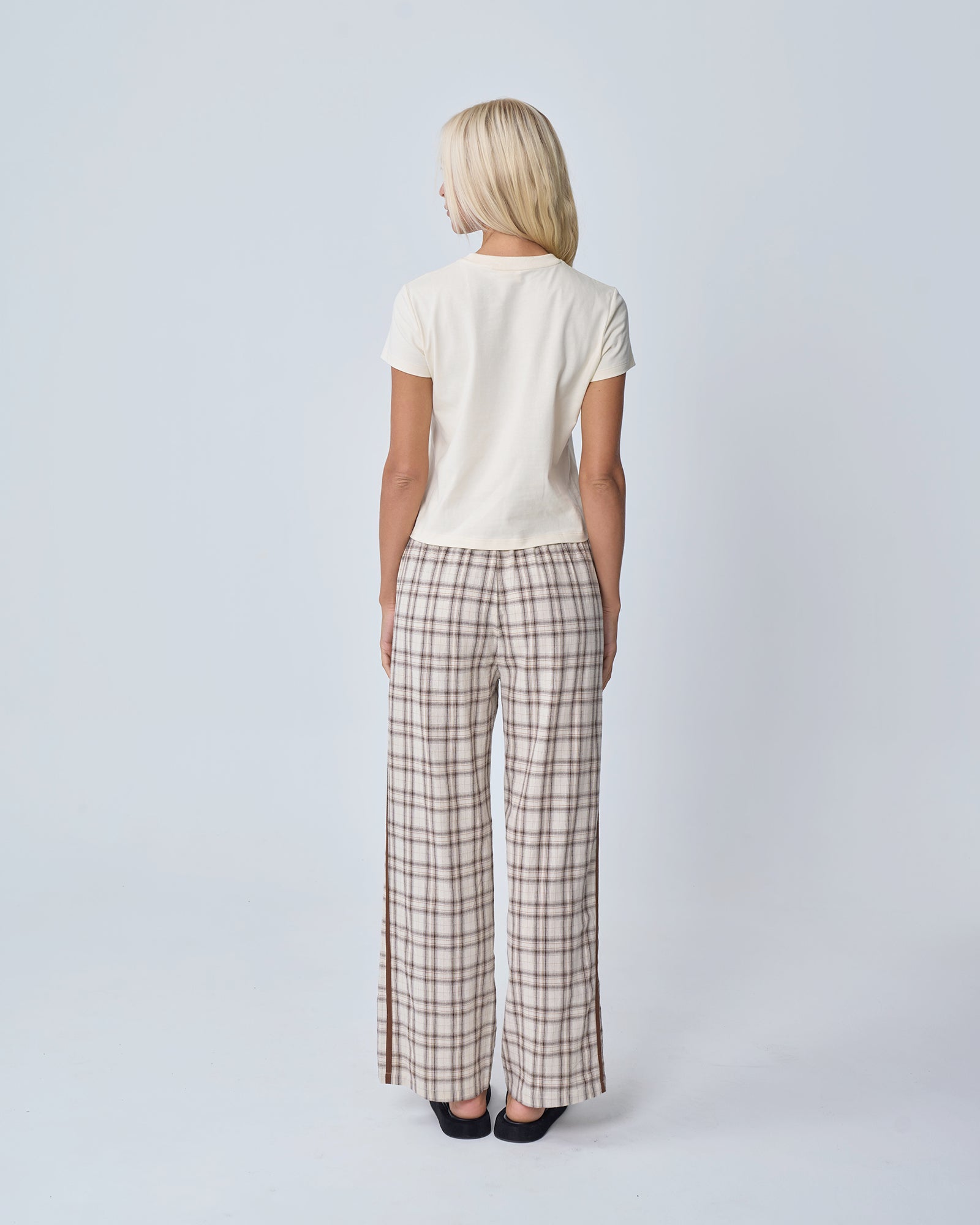 Racer Pant Plaid - Brown