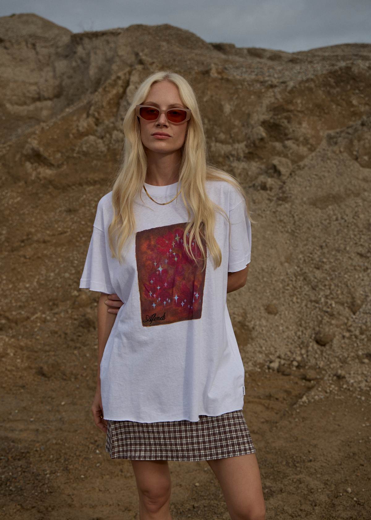 Dark Heaven - Oversized Tee - White