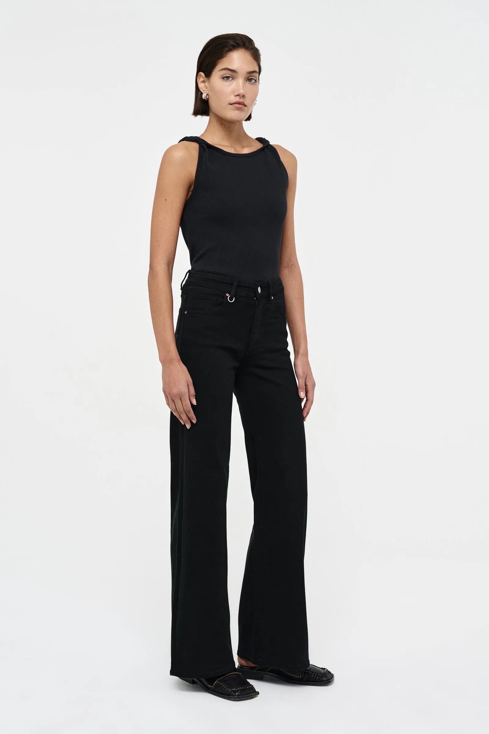 Jonesy Twist Top - Black
