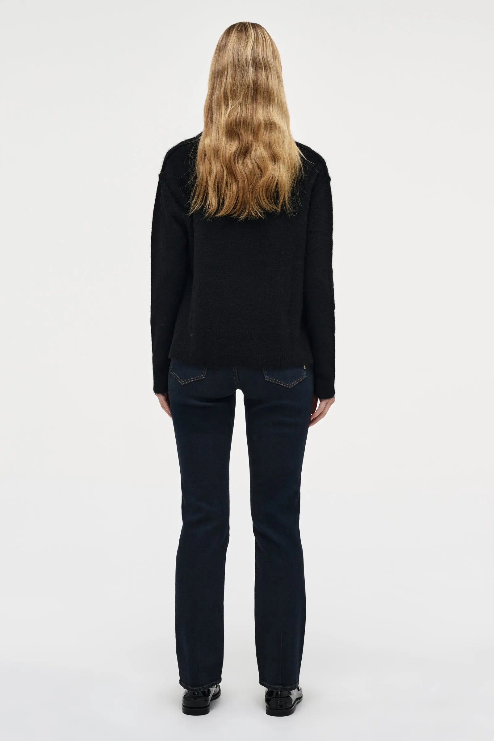 Alpaca Blend Crew - Black