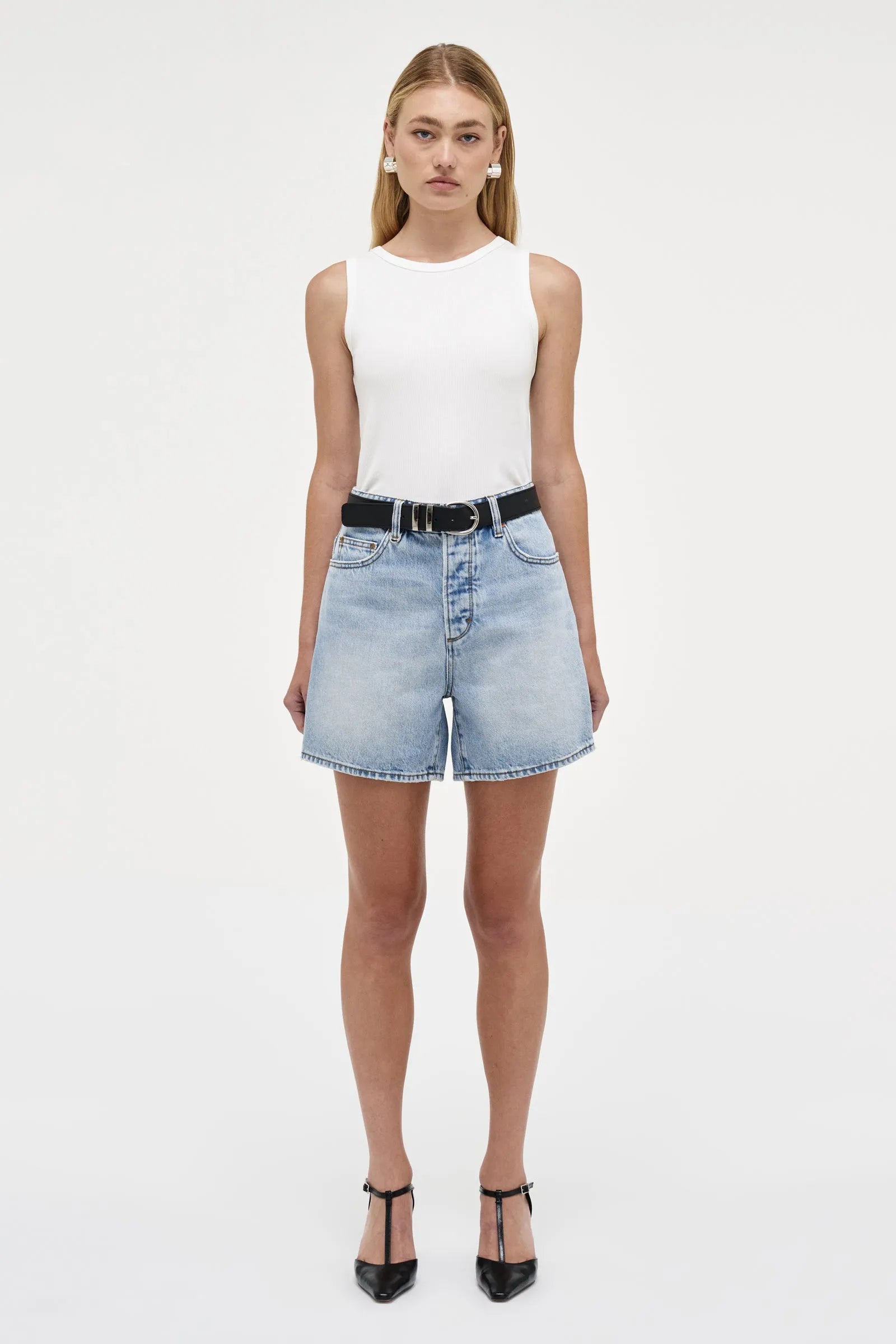 Jonesy Singlet AM - White