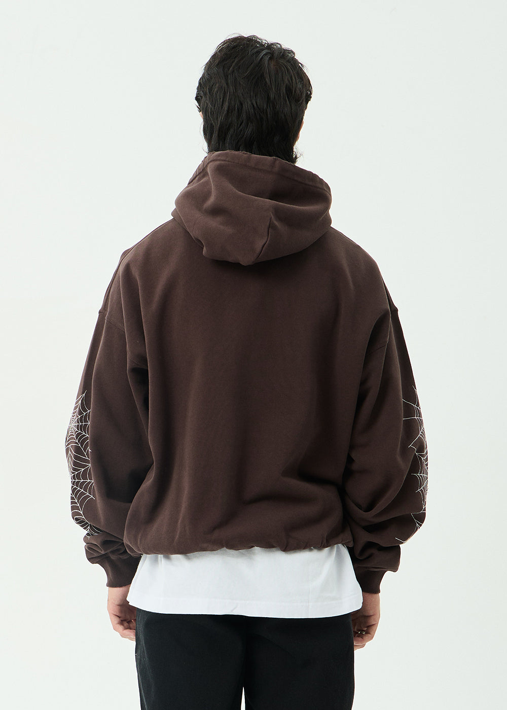 Labyrinth Boxy Pull On Hood - Washed Coffee