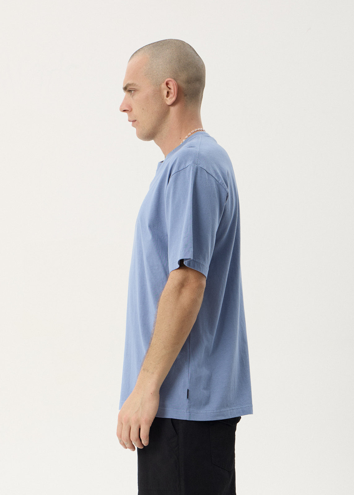 Horoscope Boxy Tee - Washed Slate Blue