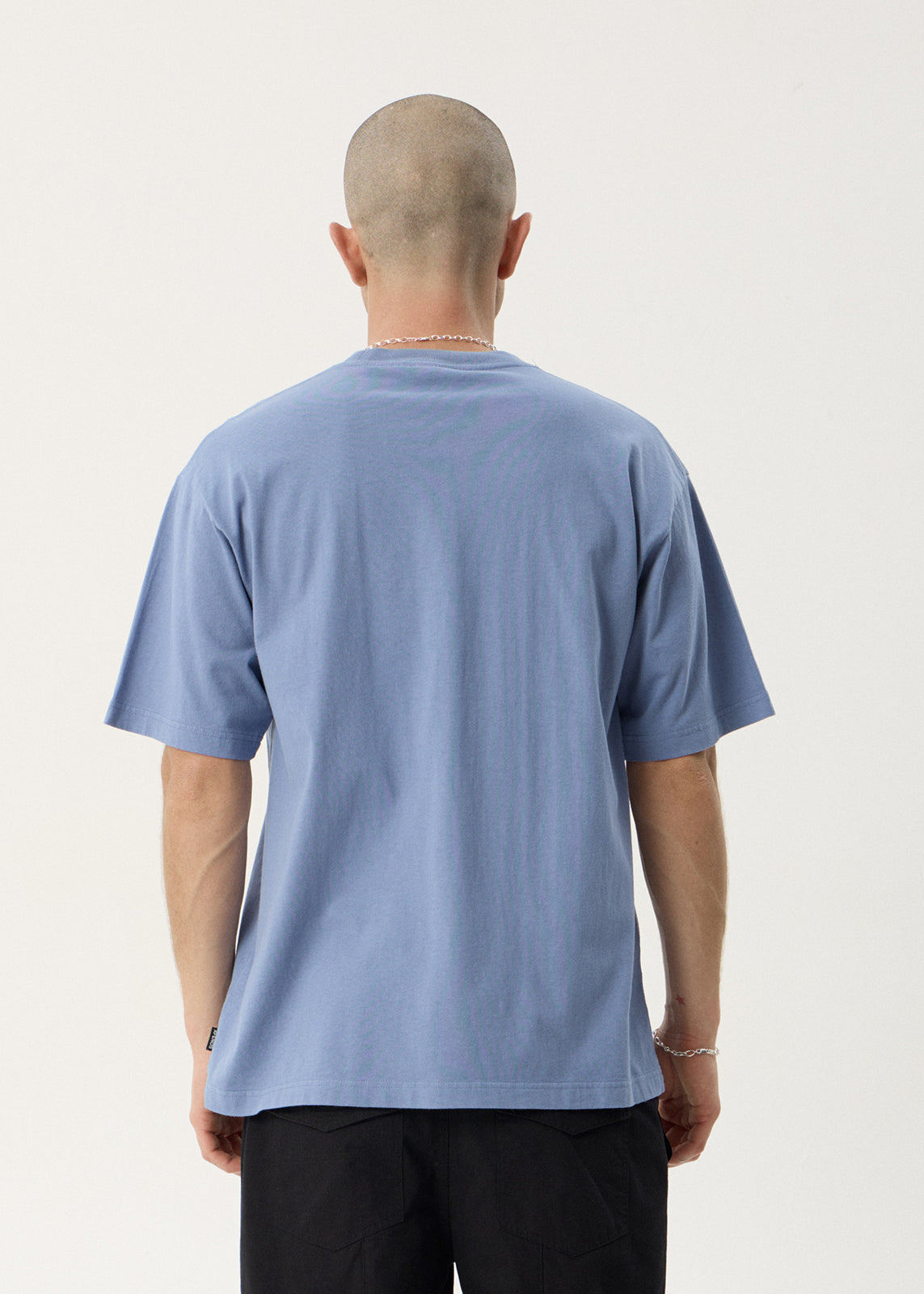 Horoscope Boxy Tee - Washed Slate Blue