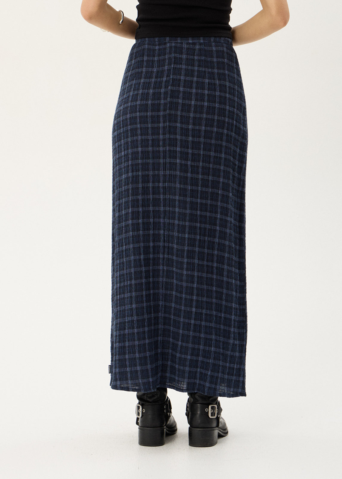 Lita Seersucker Maxi Skirt - Thea Midnight
