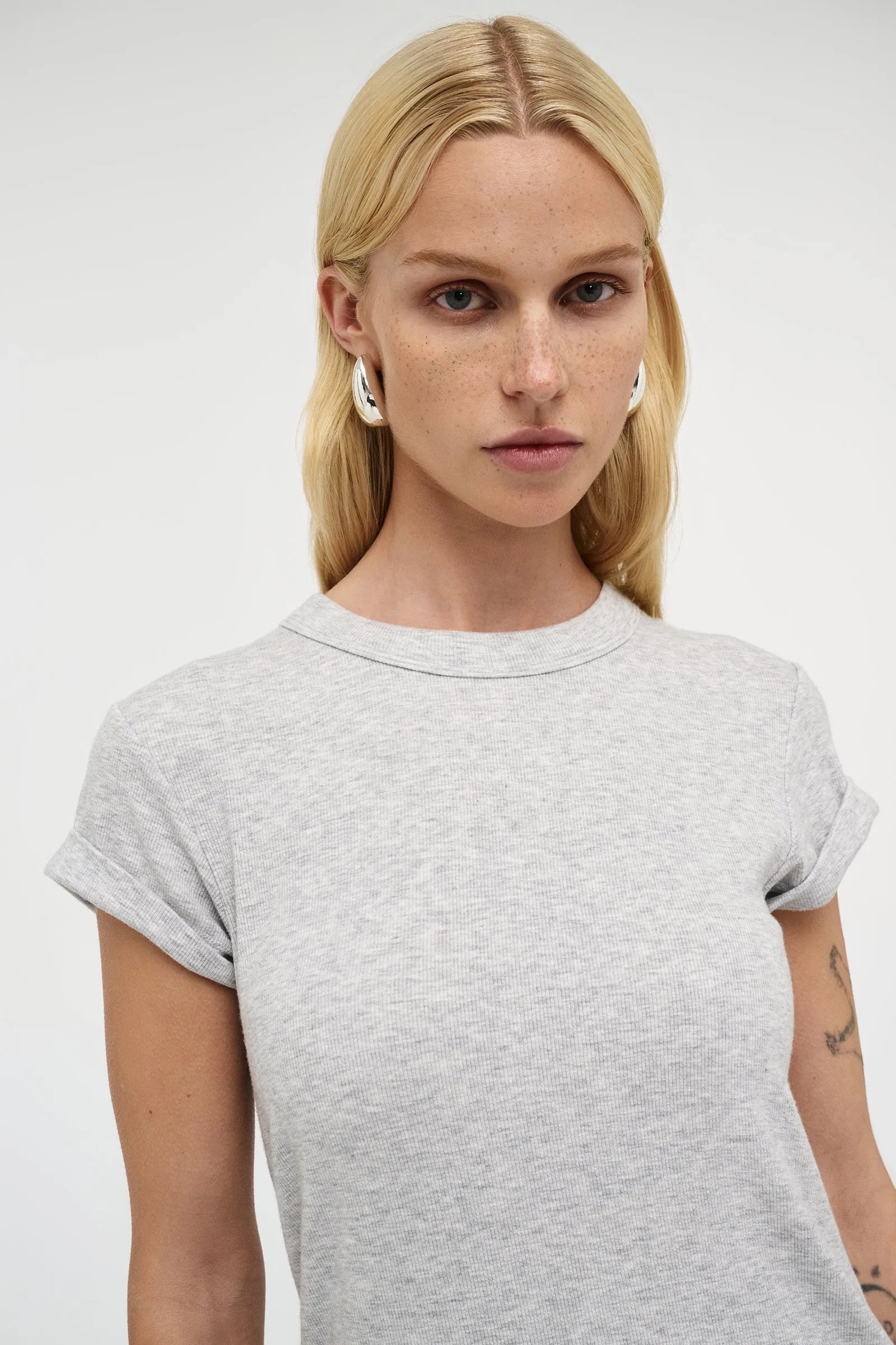 Home Body Tee - Grey Marle