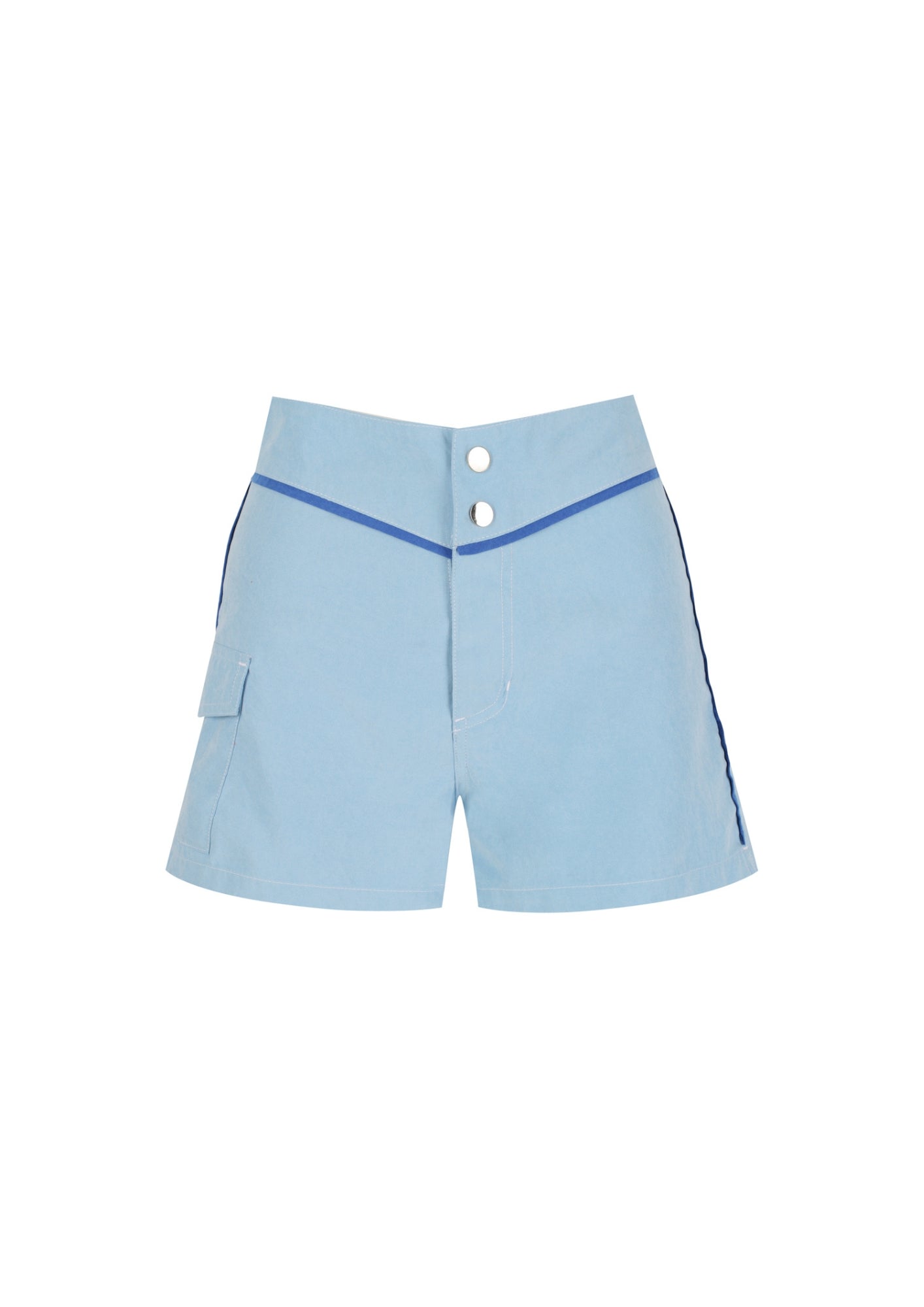 Snap Front Boardshort - Sky
