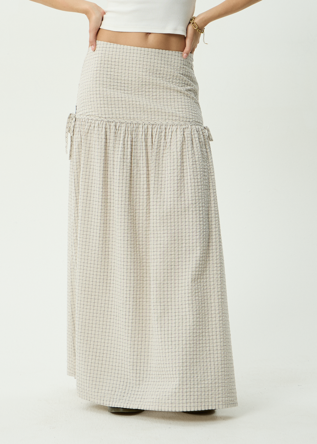 Nadia Maxi Skirt - Reverb Moonbeam Check