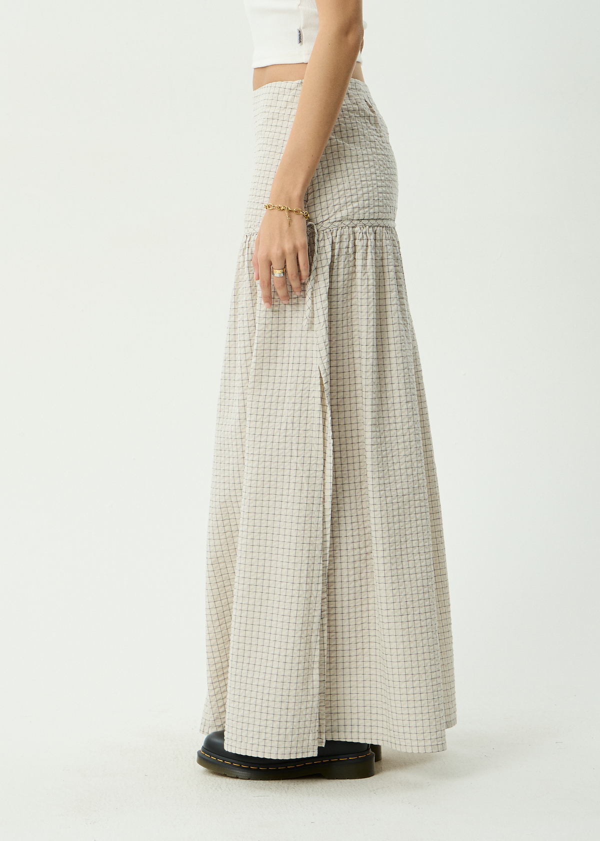 Nadia Maxi Skirt - Reverb Moonbeam Check