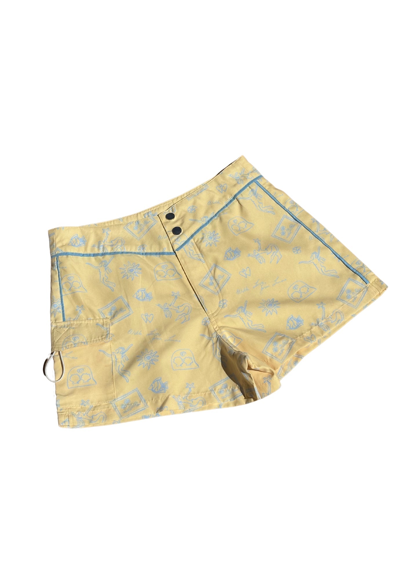 Snap Front Boardshort - Butter Nordie Print