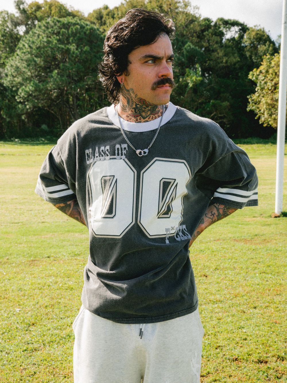Class of '00 Ringer Tee - Washed Black
