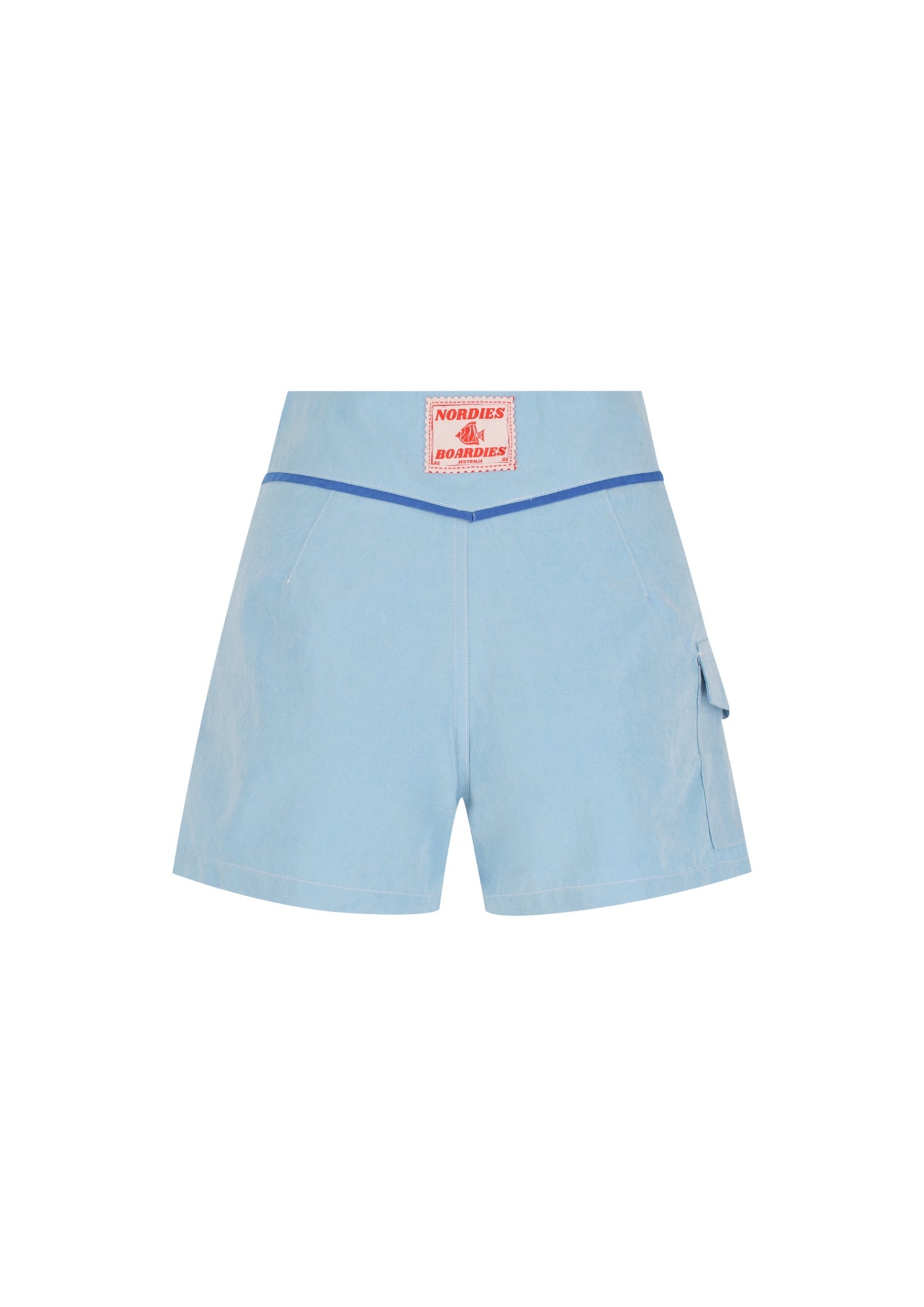 Snap Front Boardshort - Sky