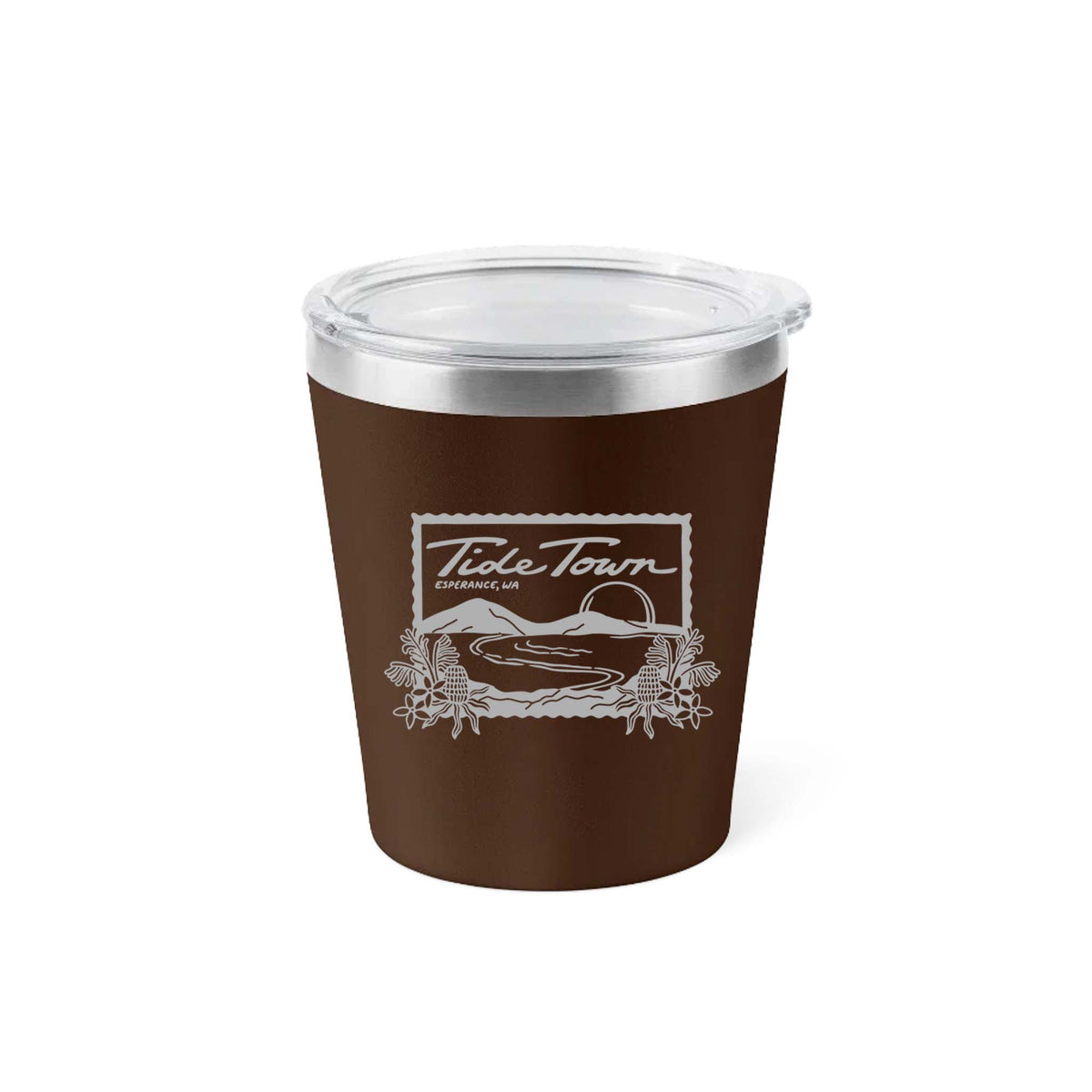 8oz Insulated Coffee Cup - Chocolate Brown