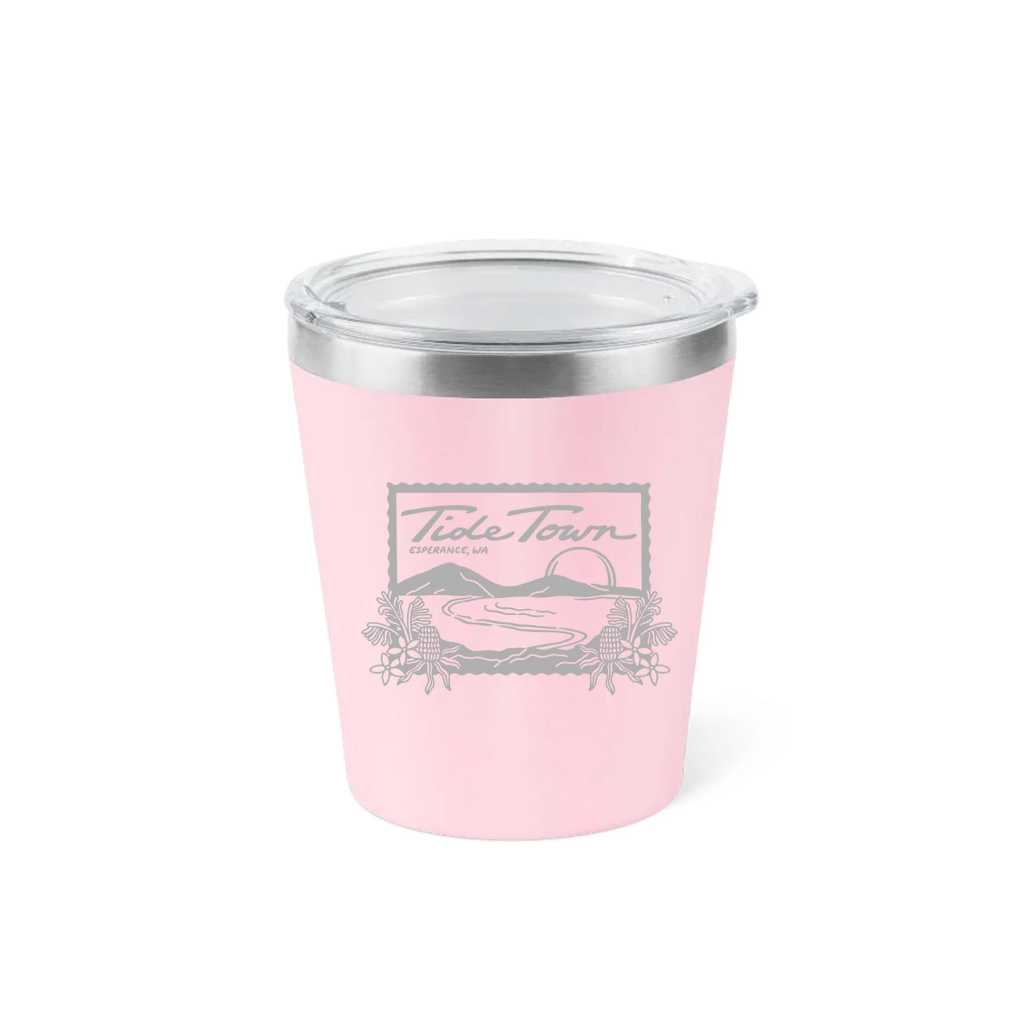 8oz Insulated Coffee Cup - Marshmallow Pink