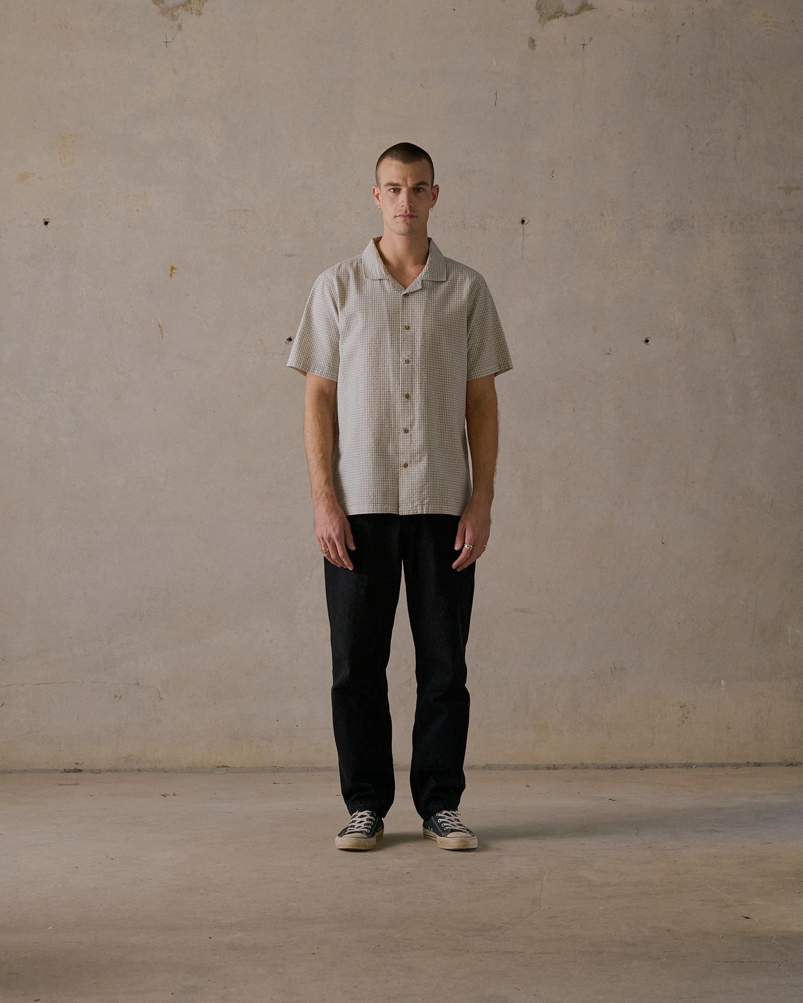 Camp Collar Shirt - White Multi