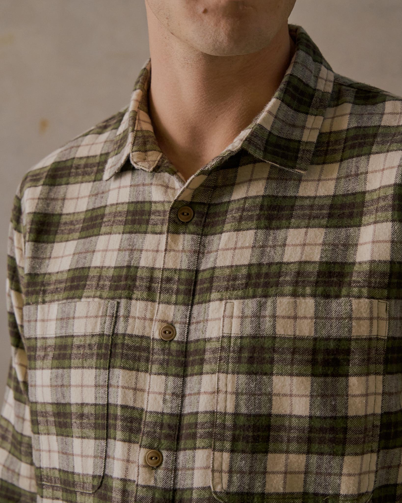 House Check Flannel Shirt - Green Multi