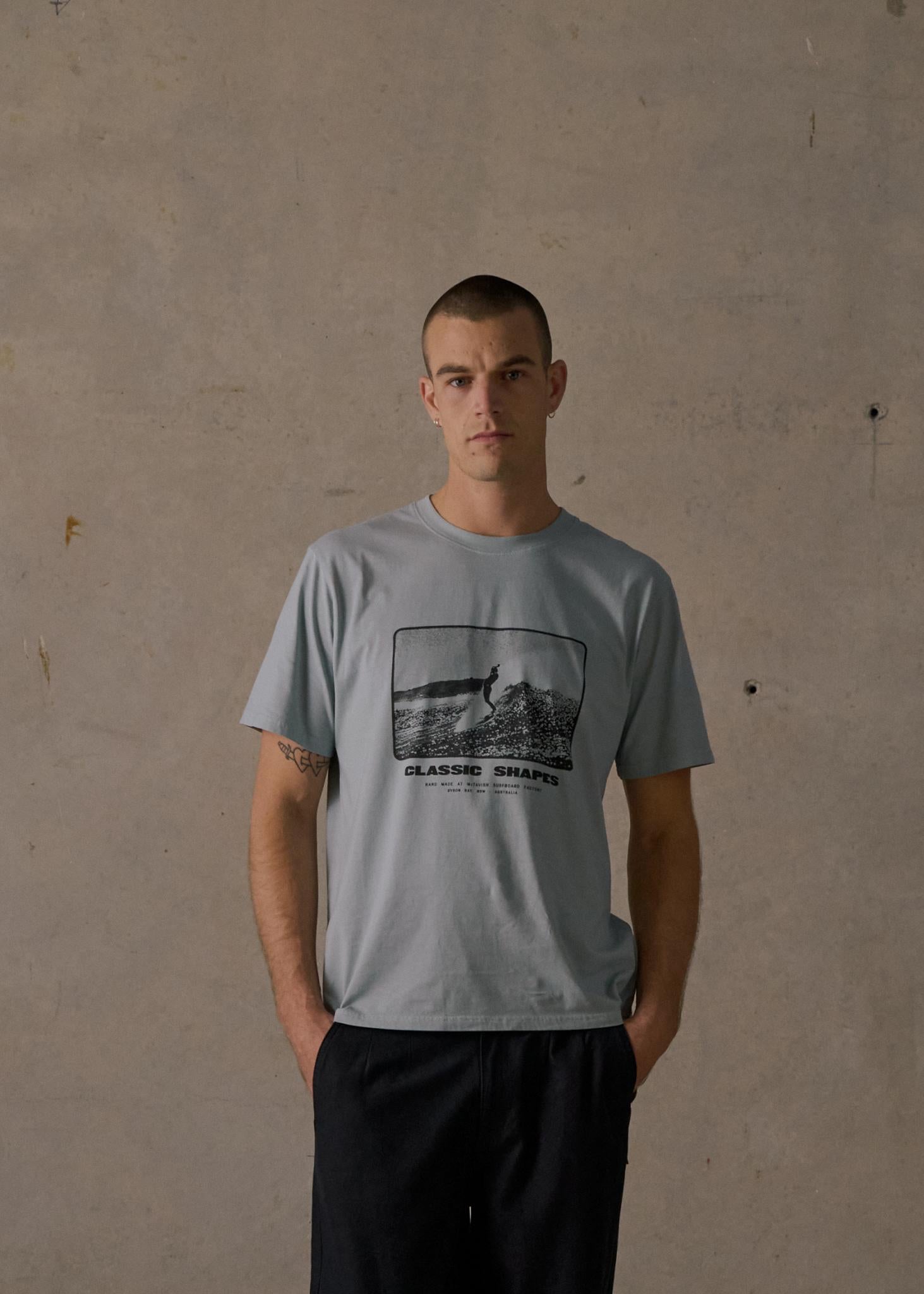 Classic Shapes Tee - Light Blue
