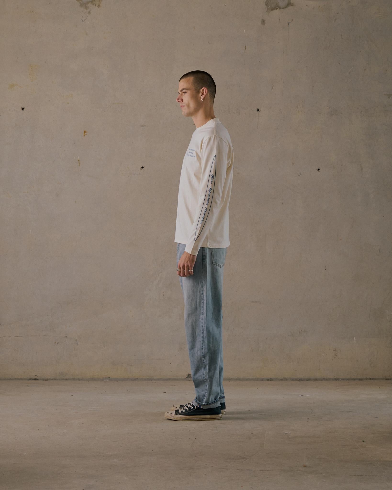 Glider Long Sleeve Tee - Chalk