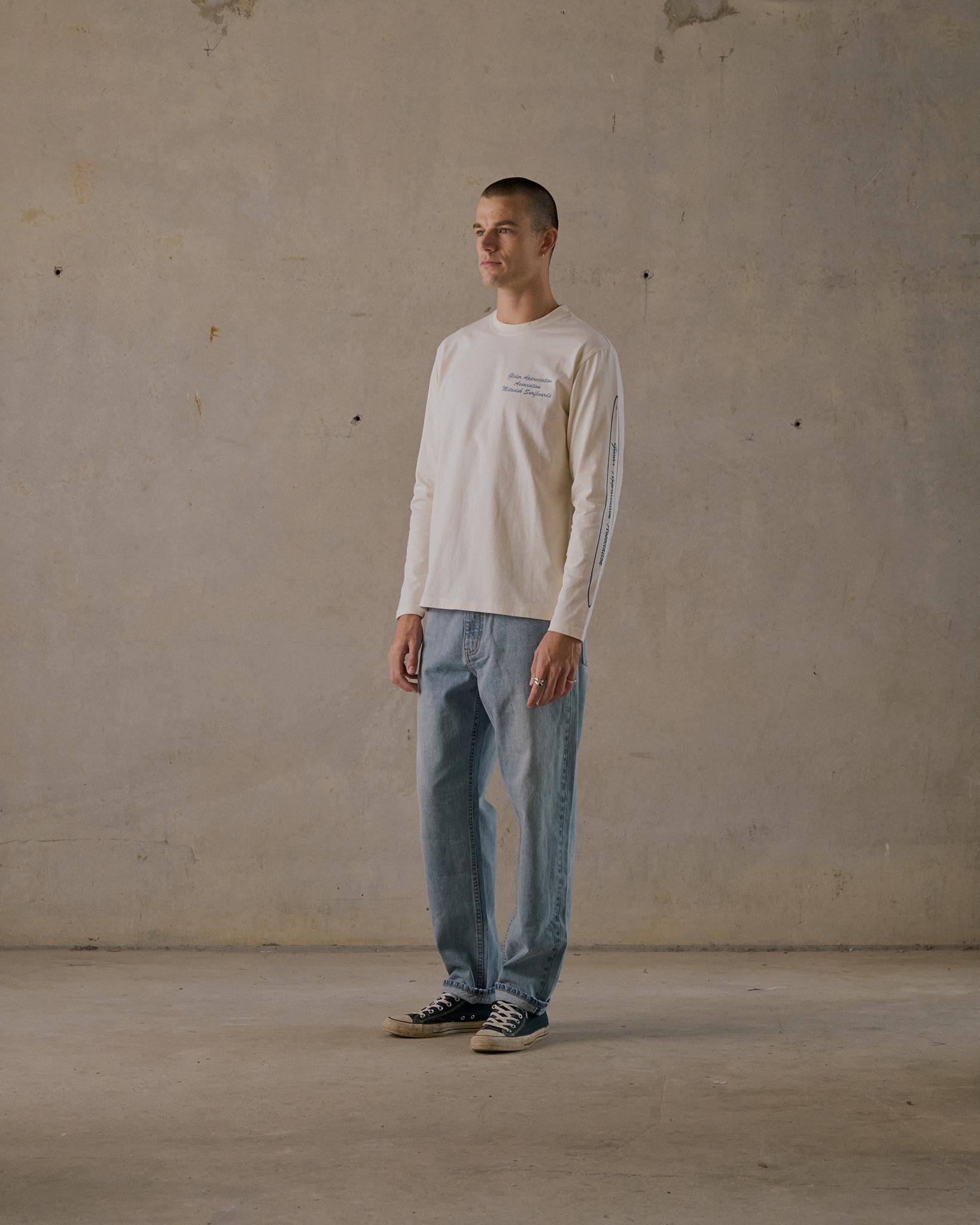 Glider Long Sleeve Tee - Chalk