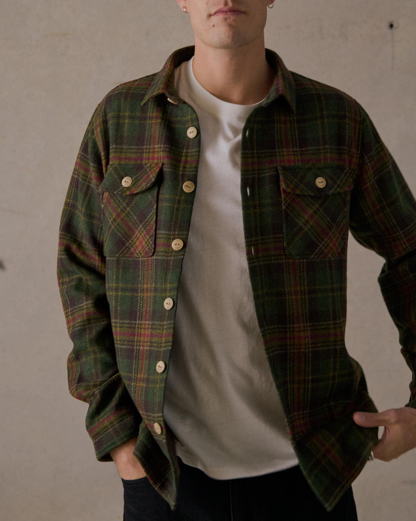Lined Flannel Shirt - Brown Multi