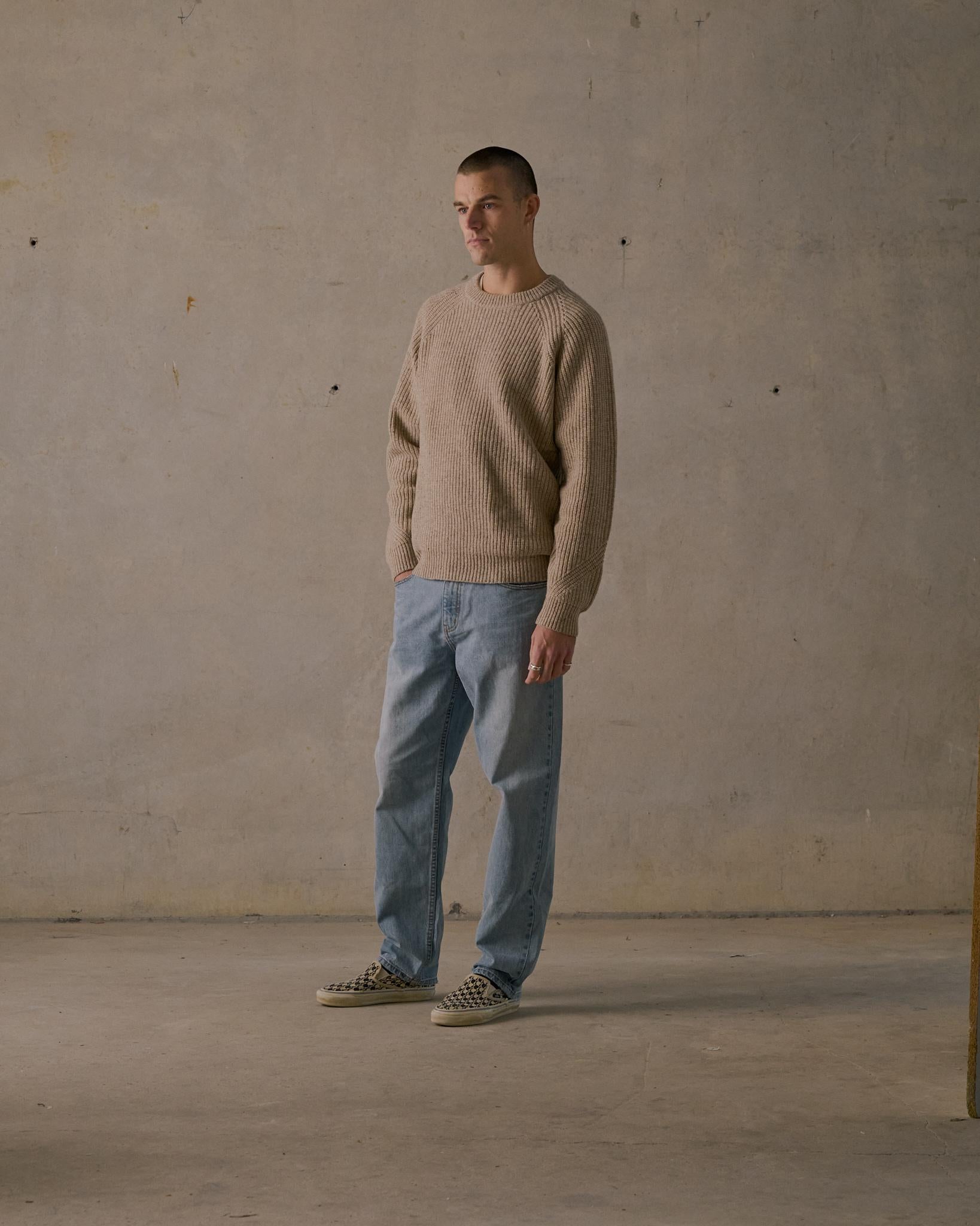 Fisherman Knit - Light Tan